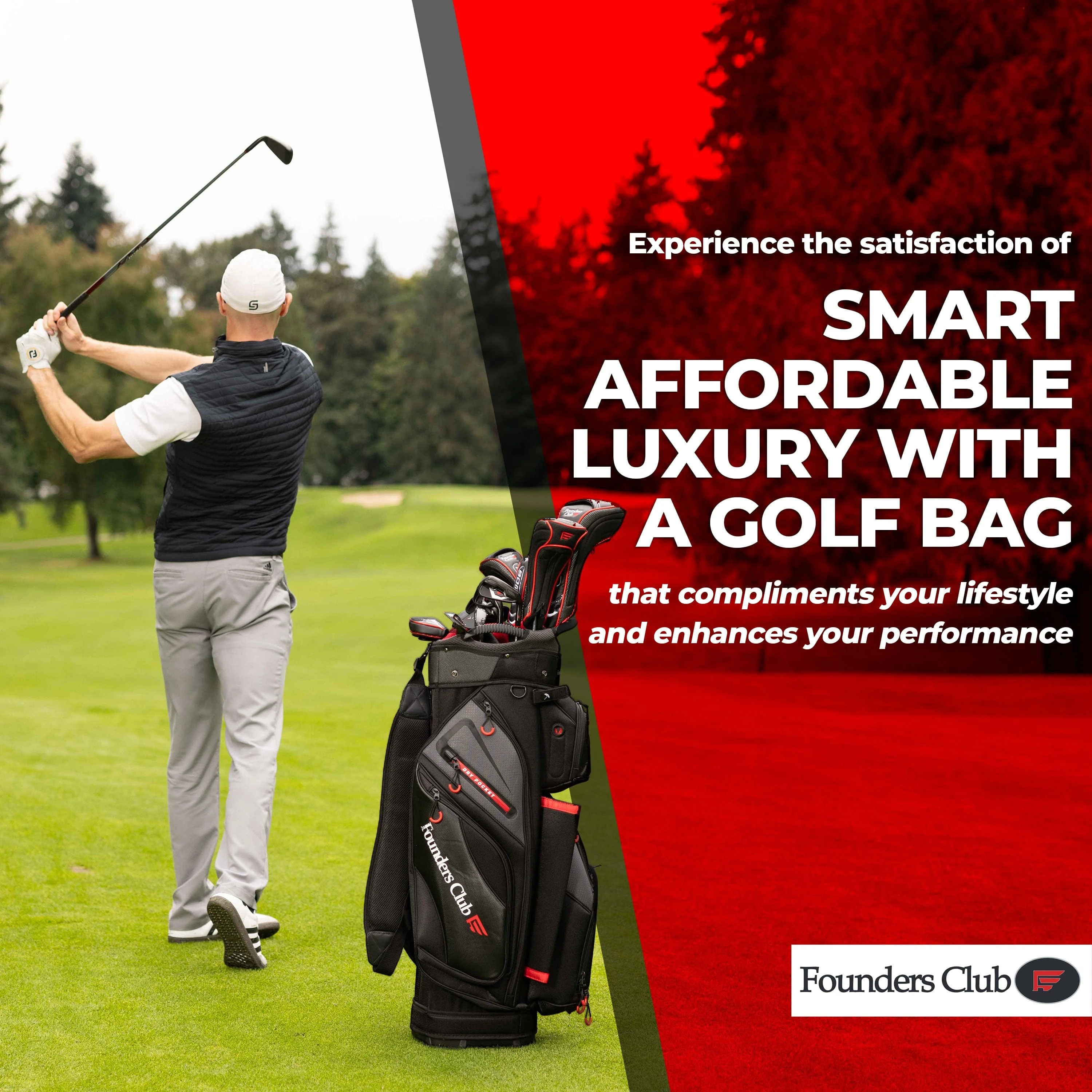 Founders Club Colorado 14 Way Full Length Divider Golf Cart Bag - Image 17