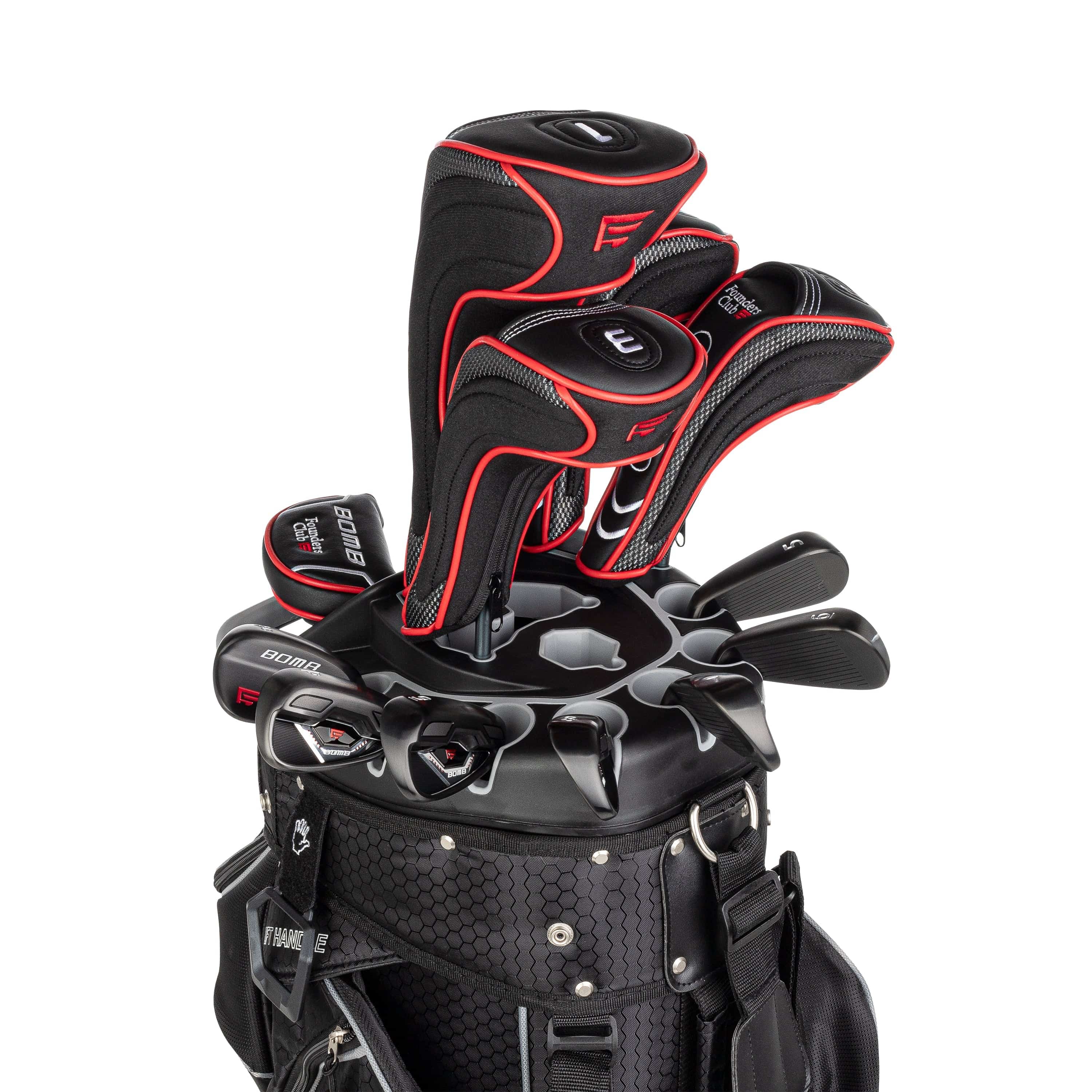 Founders Club Bomb Men's Golf Club Set with 14 Way Organizer Golf Red Bag Right Hand - Image 8