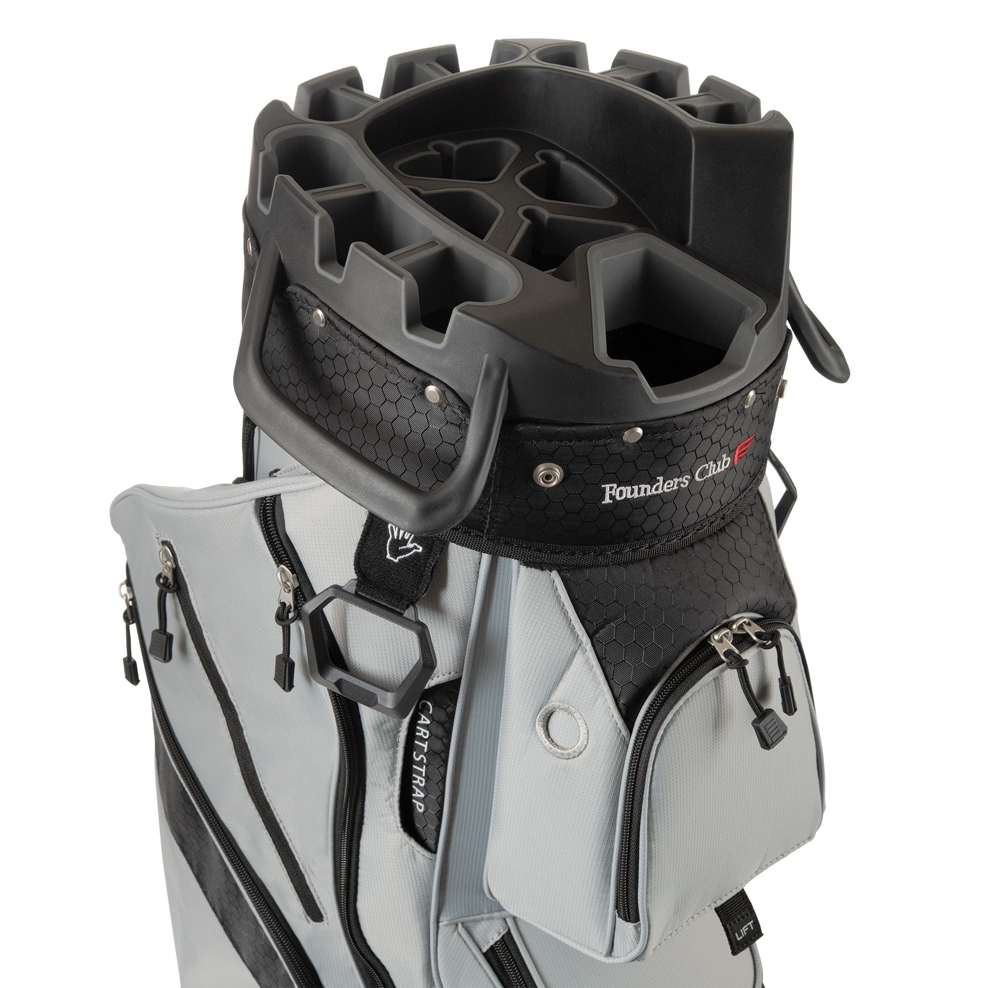 Founders Club 4th Generation Player Series Club Lock Organizer Golf Cart Bag for Men with 14 Way Anti Rattle Divider Top- Free Snap On Rain Hood-Full Length Dividers - Image 8