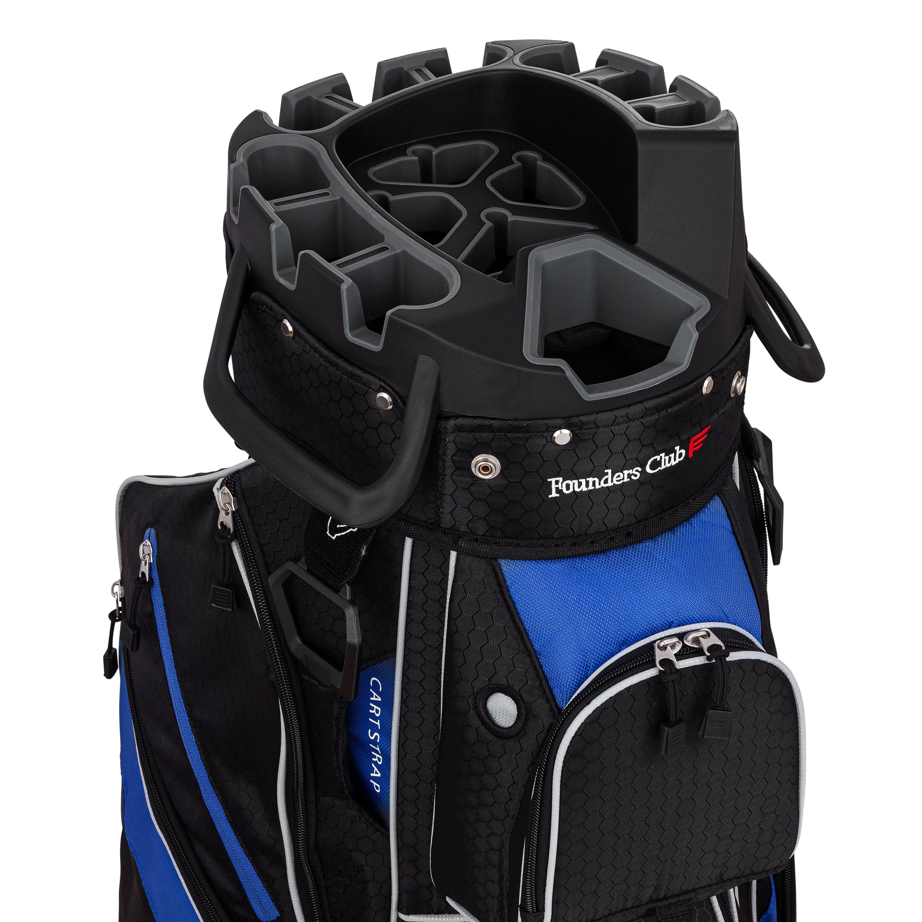 Founders Club 4th Generation Player Series Club Lock Organizer Golf Cart Bag for Men with 14 Way Anti Rattle Divider Top- Free Snap On Rain Hood-Full Length Dividers - Image 9
