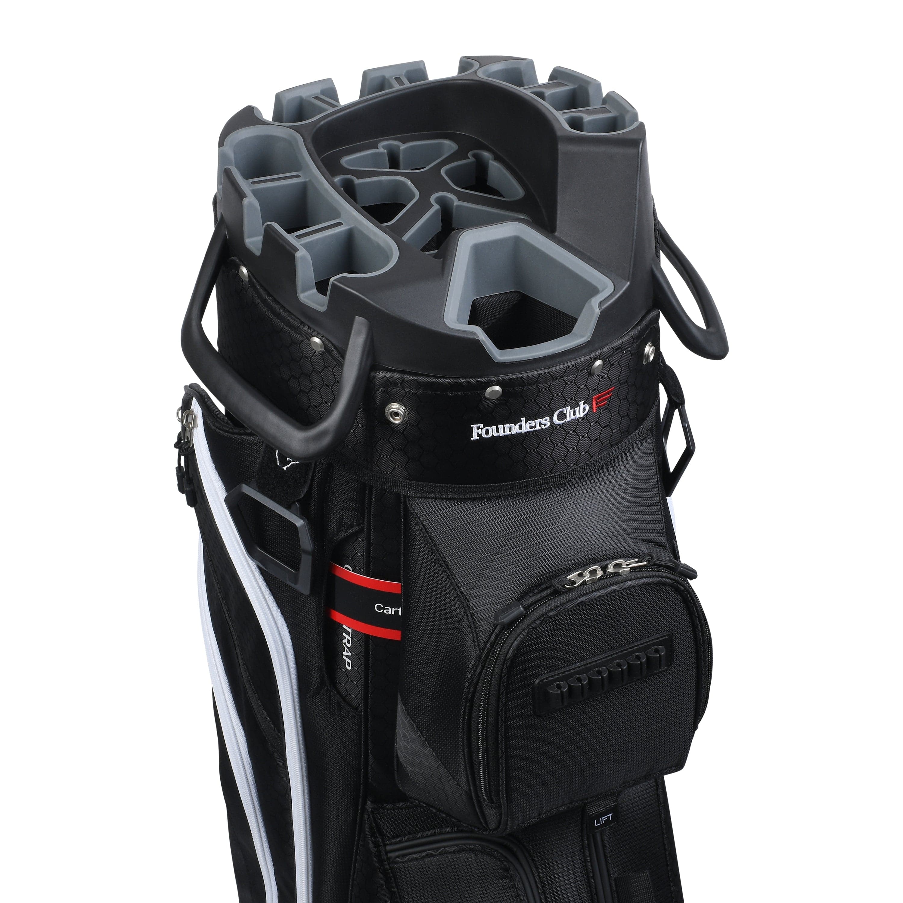 Founders Club 4th Generation Tour Series Club Lock Organizer Golf Cart Bag for Men with 14 Way Anti Rattle Divider Top- Free Snap On Rain Hood-Full Length Dividers - Image 10