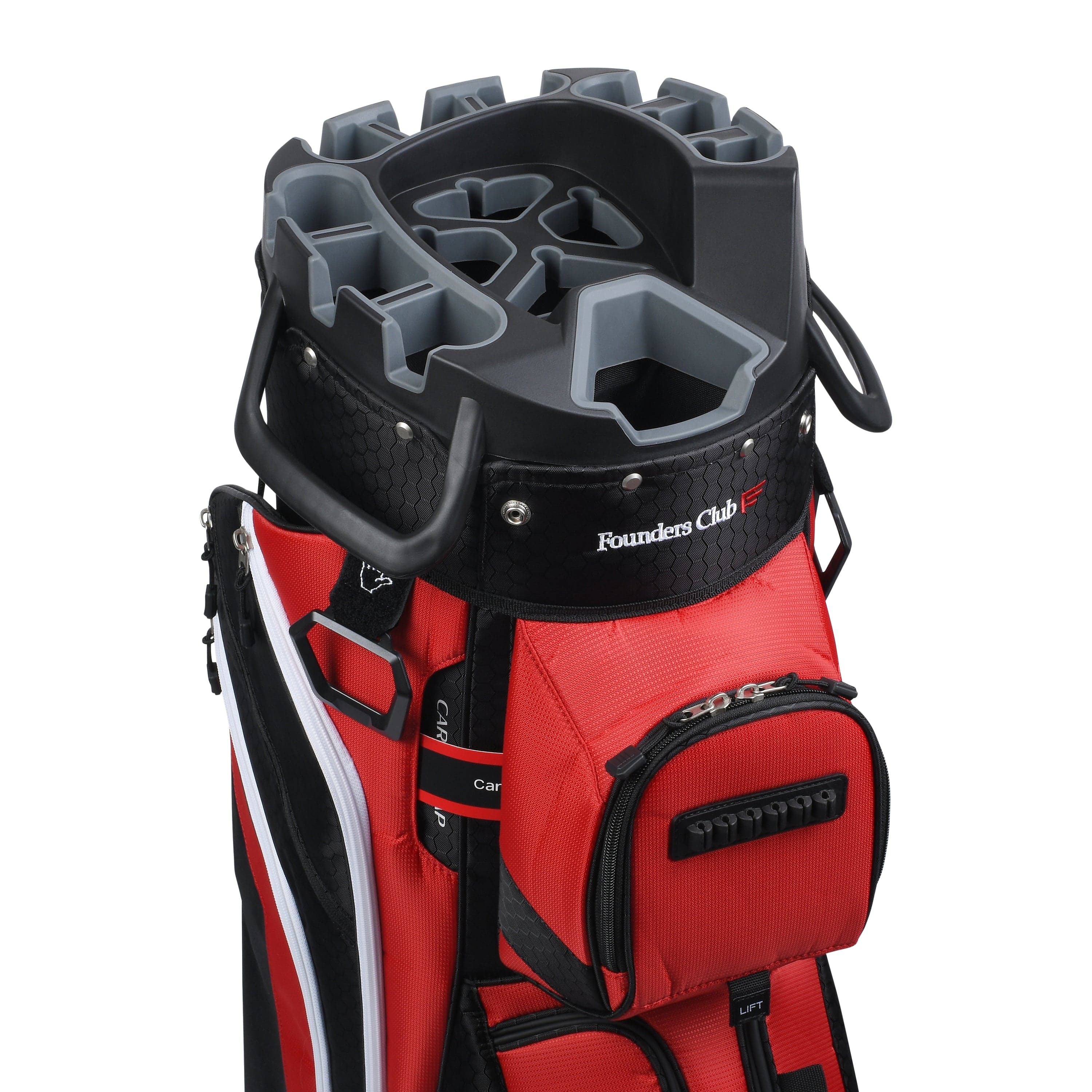 Founders Club 4th Generation Tour Series Club Lock Organizer Golf Cart Bag for Men with 14 Way Anti Rattle Divider Top- Free Snap On Rain Hood-Full Length Dividers - Image 12