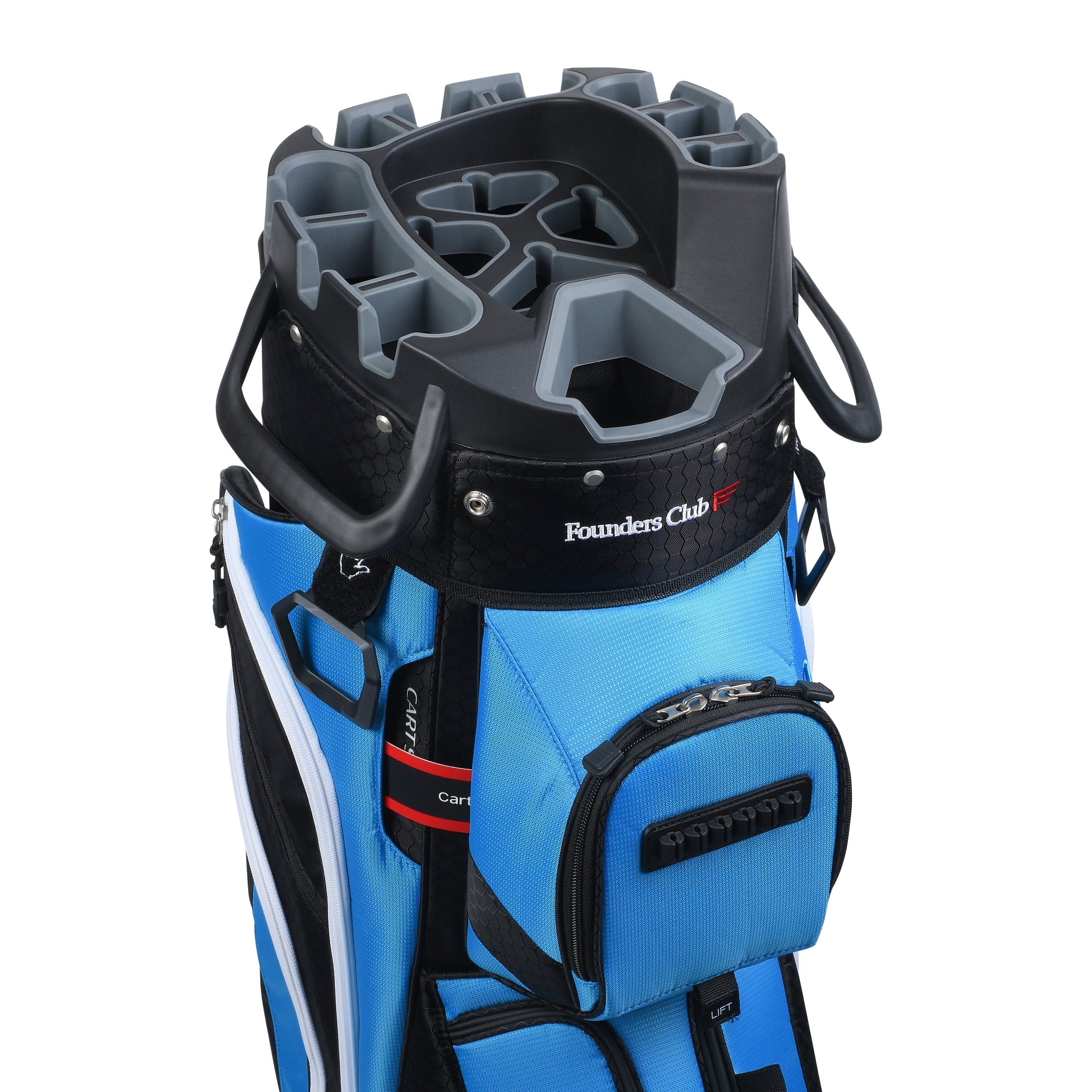 Founders Club 4th Generation Tour Series Club Lock Organizer Golf Cart Bag for Men with 14 Way Anti Rattle Divider Top- Free Snap On Rain Hood-Full Length Dividers - Image 13
