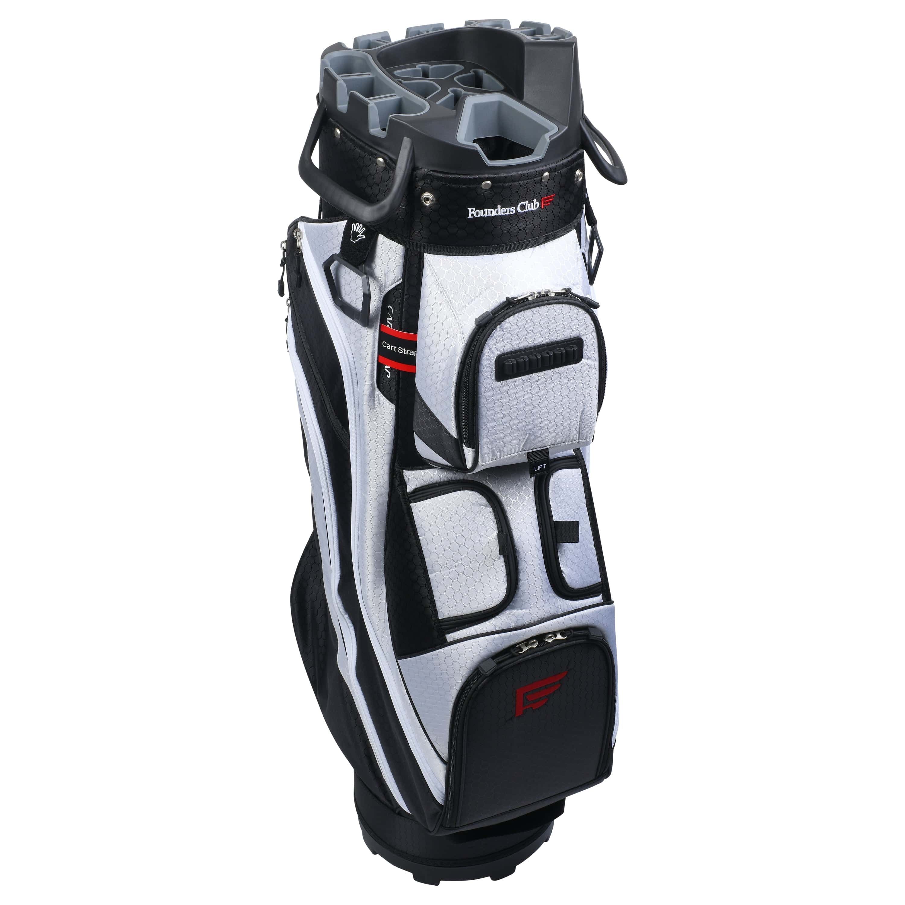 Founders Club 4th Generation Tour Series Club Lock Organizer Golf Cart Bag for Men with 14 Way Anti Rattle Divider Top- Free Snap On Rain Hood-Full Length Dividers - Image 5