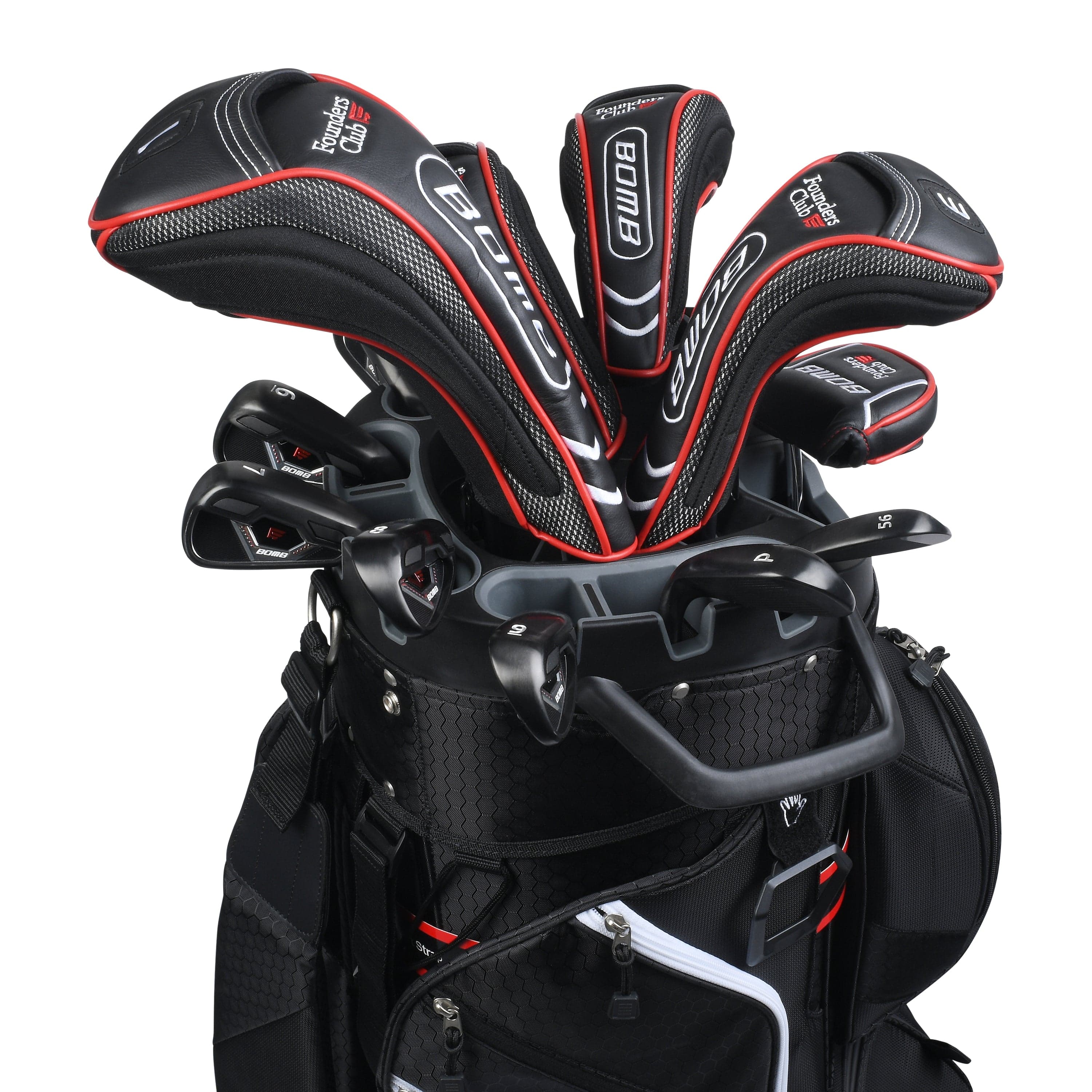 Founders Club 4th Generation Tour Series Club Lock Organizer Golf Cart Bag for Men with 14 Way Anti Rattle Divider Top- Free Snap On Rain Hood-Full Length Dividers - Image 7