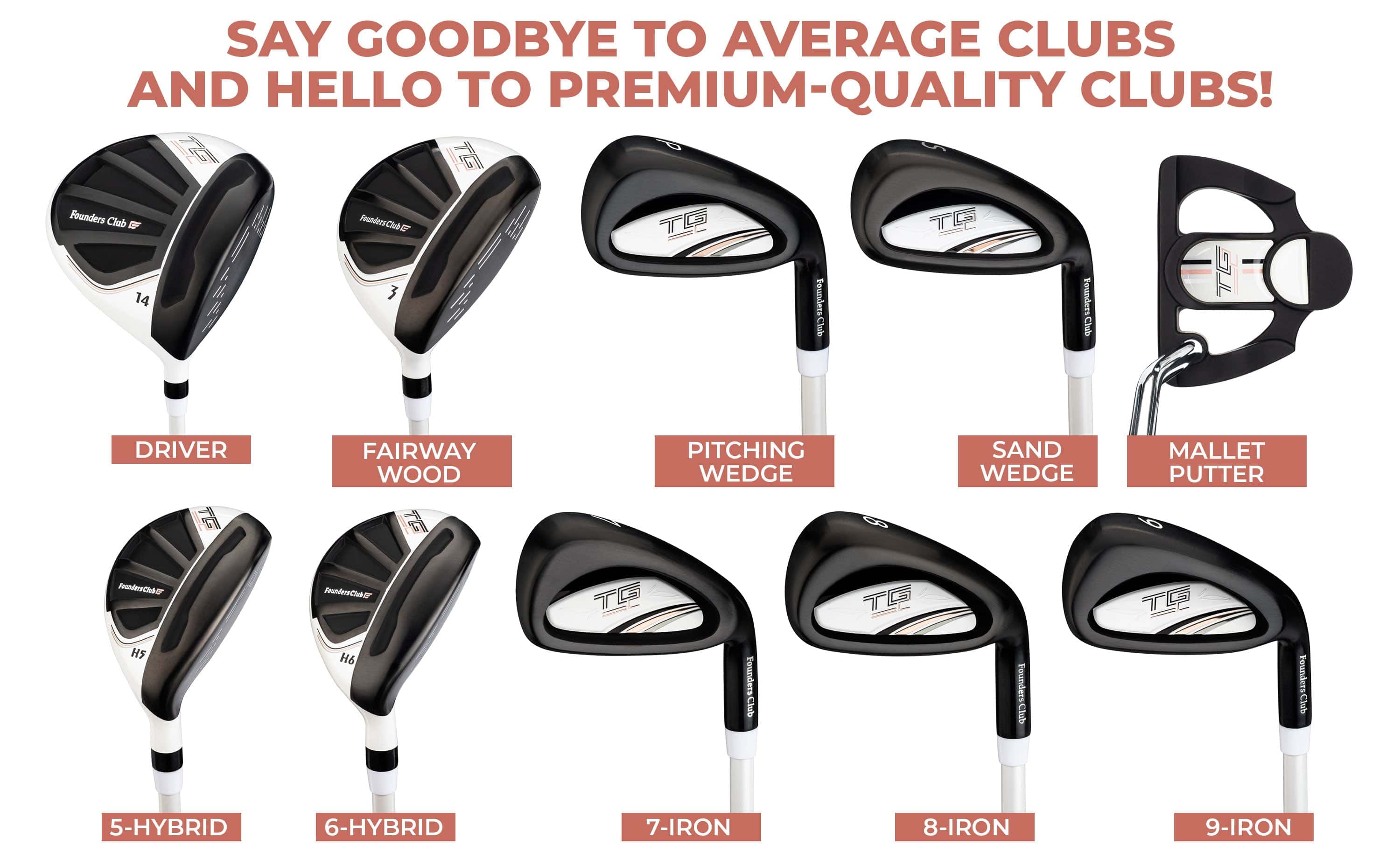 Founders Club TG2 Complete Womens Golf Set - Right-handed - Image 4