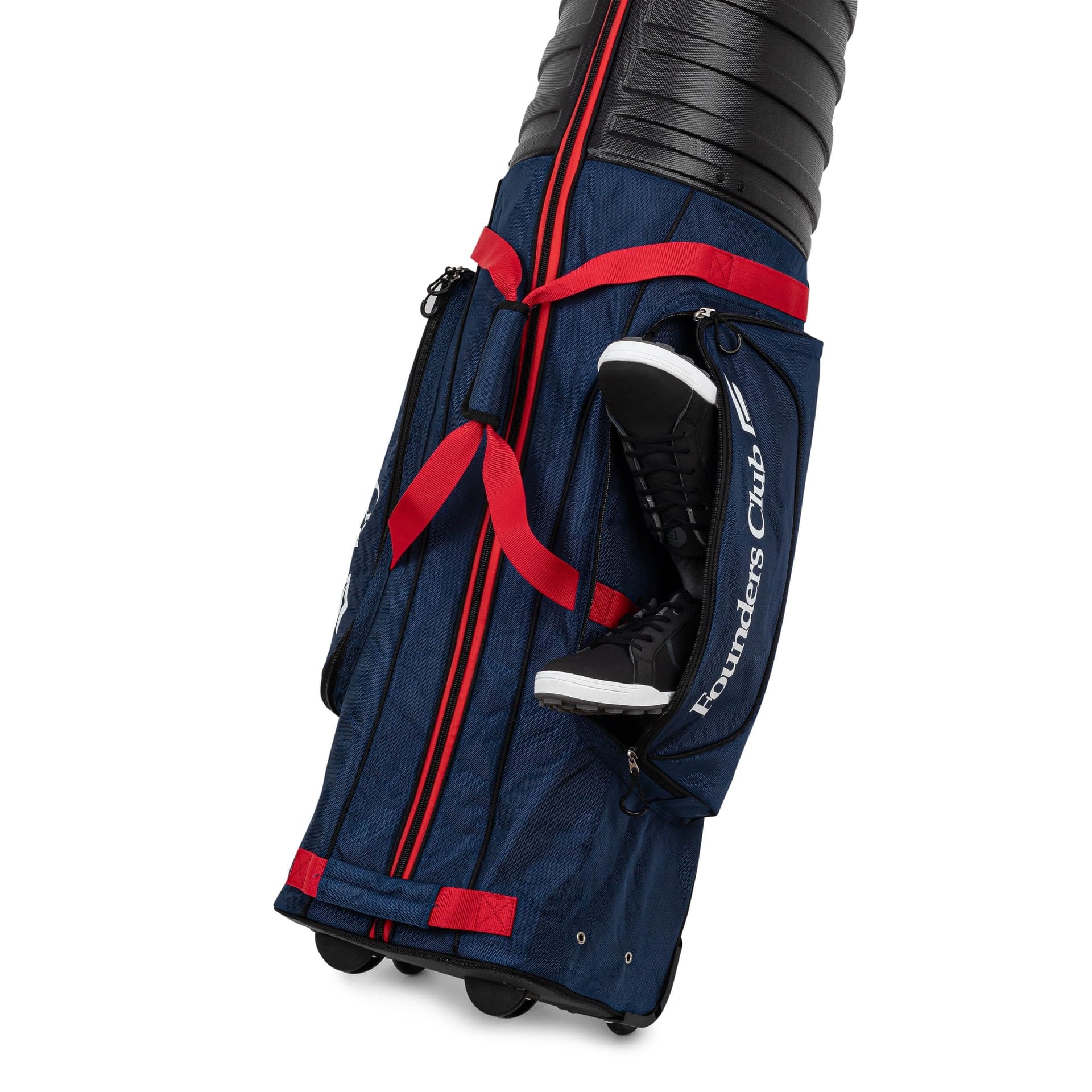 Founders Club Golf Travel Bag with Wheels - Lightweight Travel Cover & Case for Airlines - Club Protection with ABS Hard Top & Standup Pole Stiffening System - Image 6