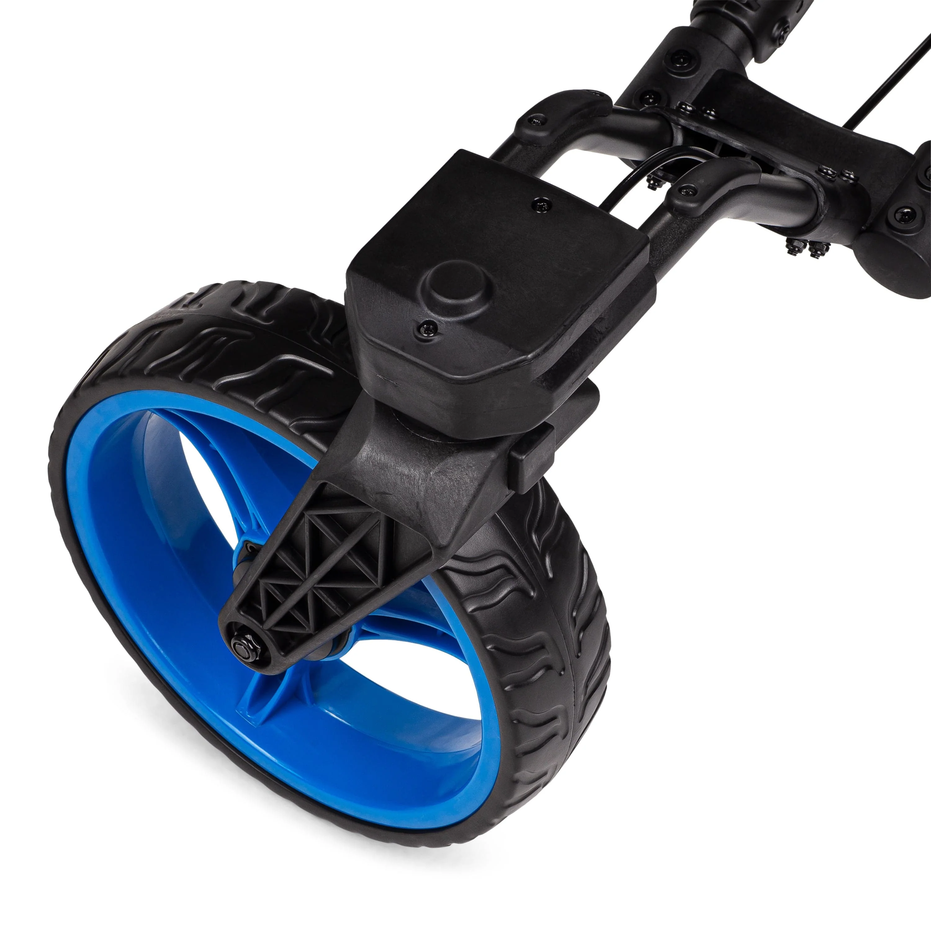 Founders Club Swerve 3 Wheel Golf Cart - Charcoal/Blue - Image 3