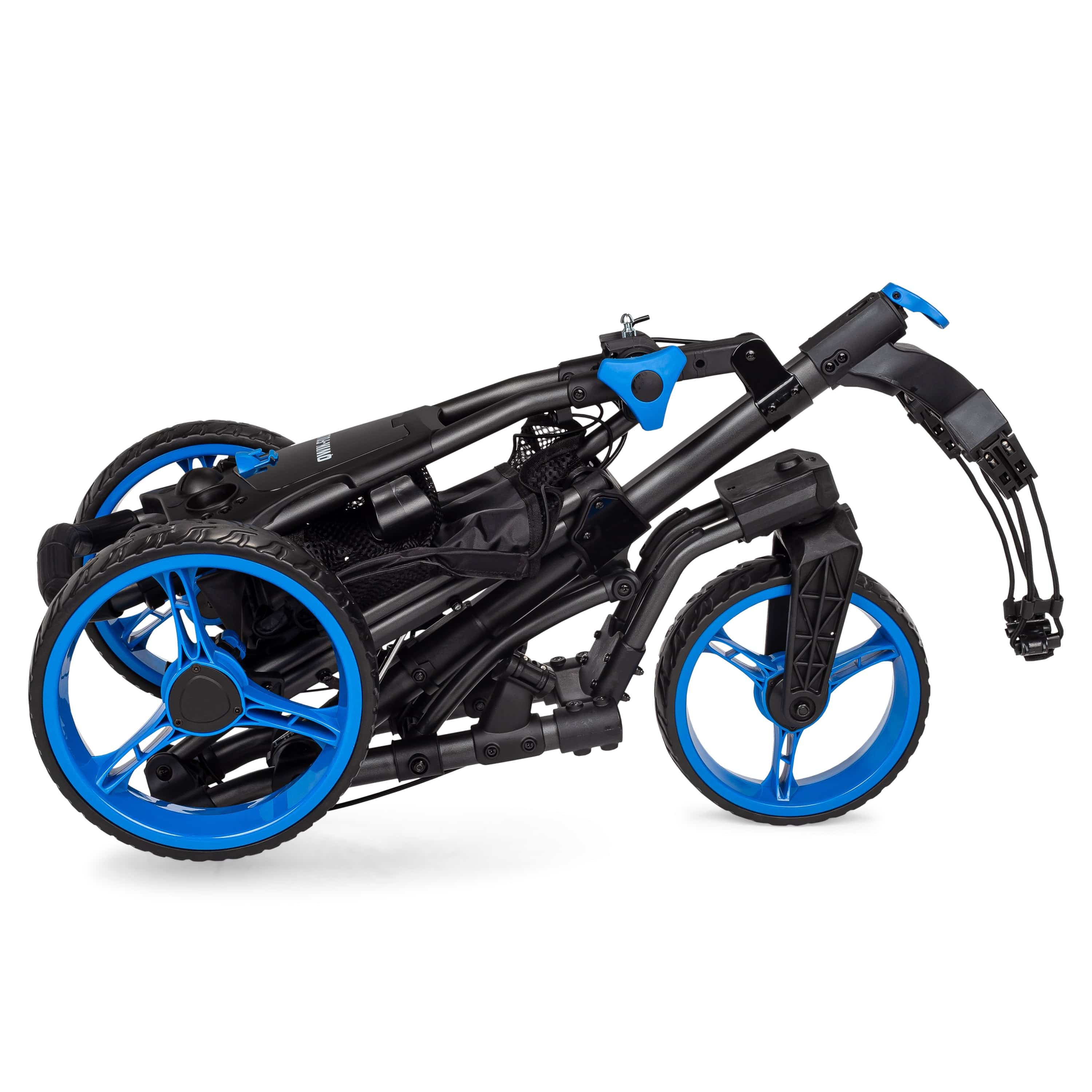 Founders Club Swerve 3 Wheel Golf Cart - Charcoal/Blue - Image 4
